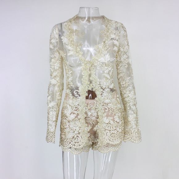 Embroidery shorts suit - Picture 4 of 8